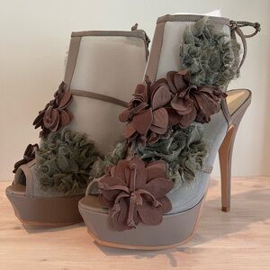 Victoria’s Secret Colin Stuart Floral Mesh Booties